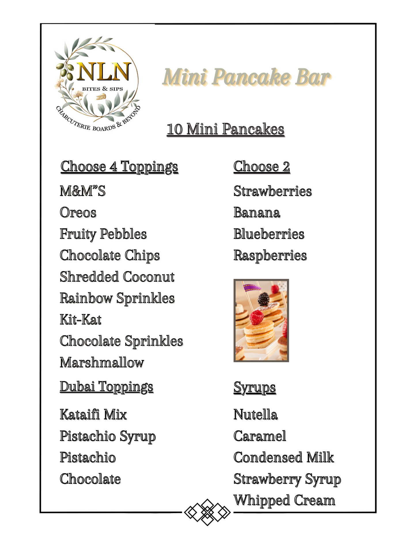 Mini Pancake Bar